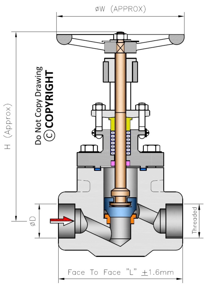 download forged steel globe valve drawing dimensions catalogue
