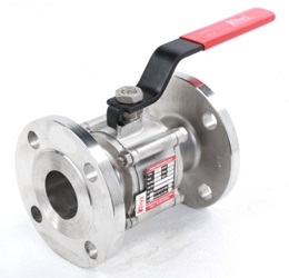 three piece design full bore ball valve flanged end investment casting ic body construction
