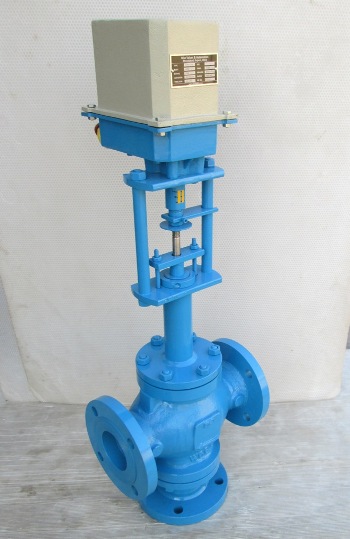 Electrical Actuator Operated 3 Way Globe Valve