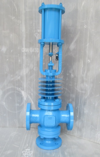 3 Way Globe Valve Pneumatic Cylinder Actuator Operated