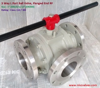 3 Way L Port Diverter Ball Valve, Manufacturer, Exporter, Importer, Stockist